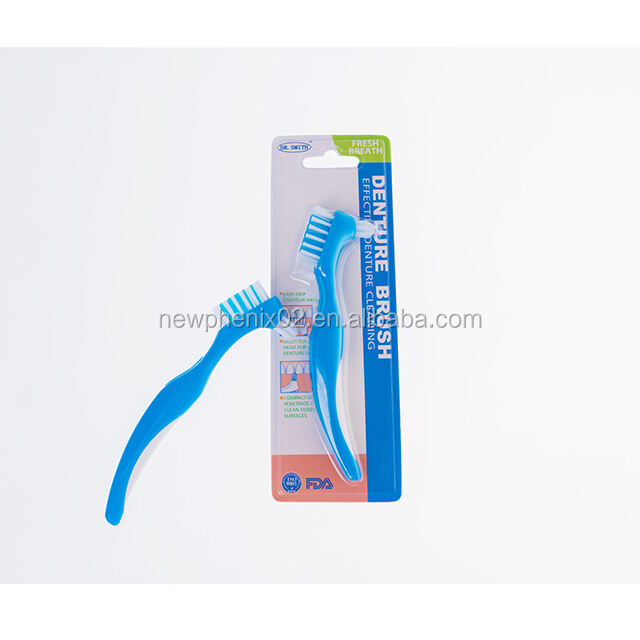 High quality oem double sided denture toothbrush with CE support customization factory