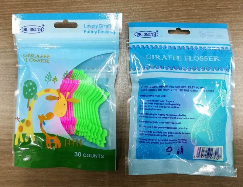 Funny animal Shape PTFE material floss Kids Dental Floss Picks manufacture