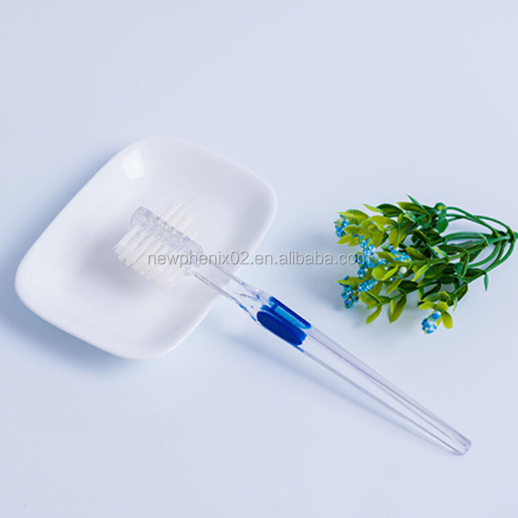 Direct Factory for Double Sided OEM Available High Quality Denture Brush Denture Toothbrush with A Blister Card details