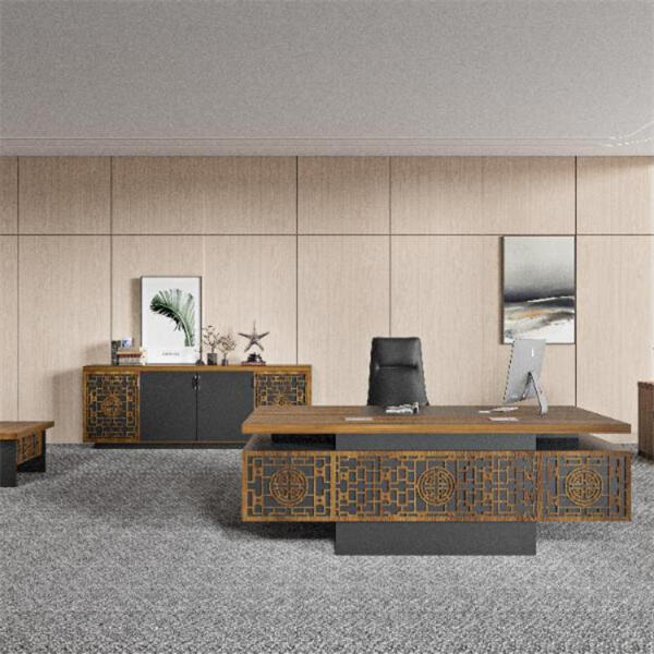 ကျွန်ုပ်တို့၏ Premium Executive Desk ဖြင့် မိမိအလုပ်နေရာကို ထုတ်လုပ်မှုအဝိုင်းတစ်ခုအဖြစ် ပြောင်းလဲပါ။