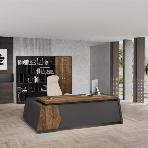 Professional Dark Executive Desk ဖြင့် ဖောက်သည်များကို စိတ်လှုပ်ရှားစေရန်