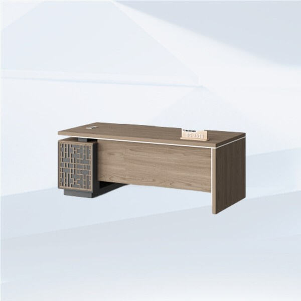 Les bureaux en bois à la mode et chic sont à vendre en vrac.