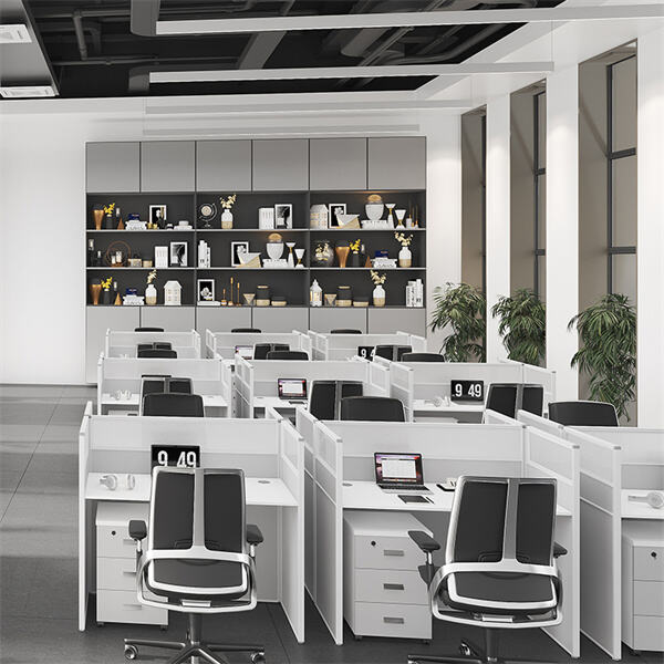 Преобразите свое офисное пространство с помощью современного белого стола