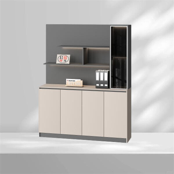 حافظ على التنظيم وانعدام الفوضى مع خزانات الكتب العصرية الخاصة بنا التي تحتوي على أبواب