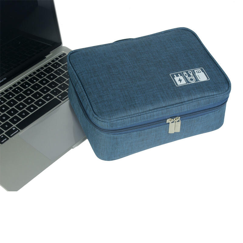 Custom Bag logo Portable Travel Organizer Bags Earphone Digital Case Electronics Accessories Cable Organiser Storage Bag manufacture