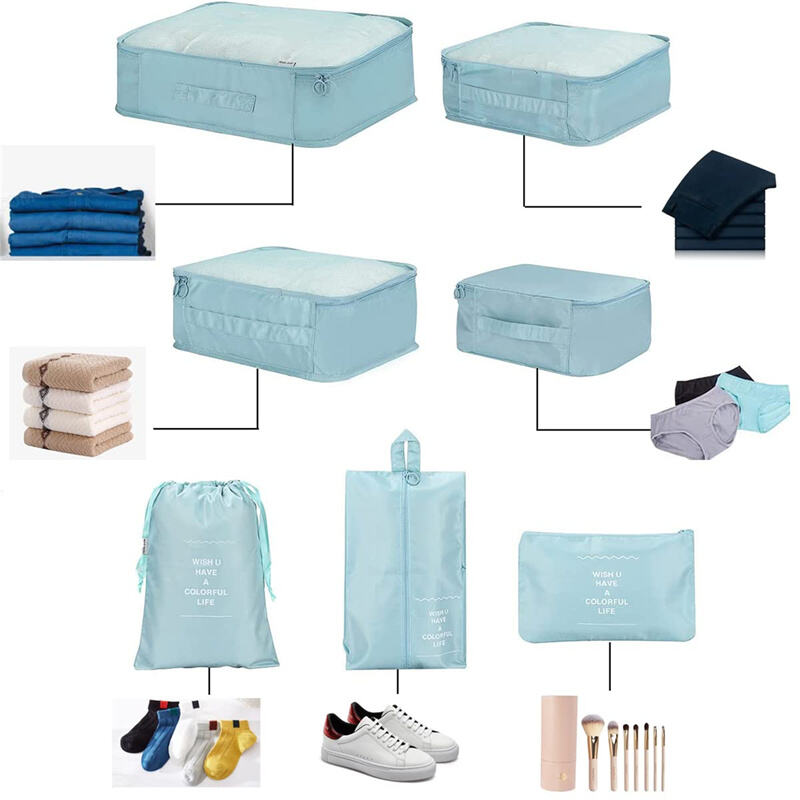 Custom Bags with logo Portable Durable Travel Set Sustainable Luggage Sorting Bag Clothes Organizer Shoe Dustproof Storage Bag factory