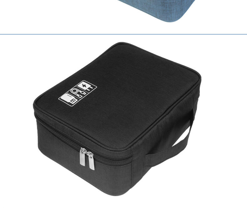 Custom Bag logo Portable Travel Organizer Bags Earphone Digital Case Electronics Accessories Cable Organiser Storage Bag manufacture