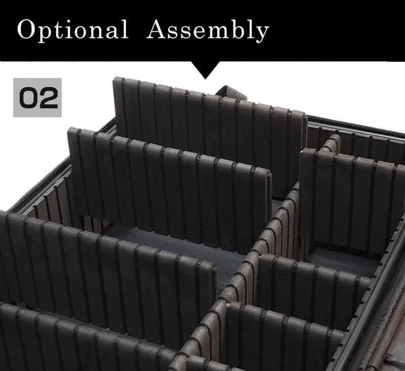 Wholesale Large Waterproof Hard Shell Eva Makeup Bag Organizer Travel Cosmetic Case Nylon Hardcover Makeup Storage Box factory
