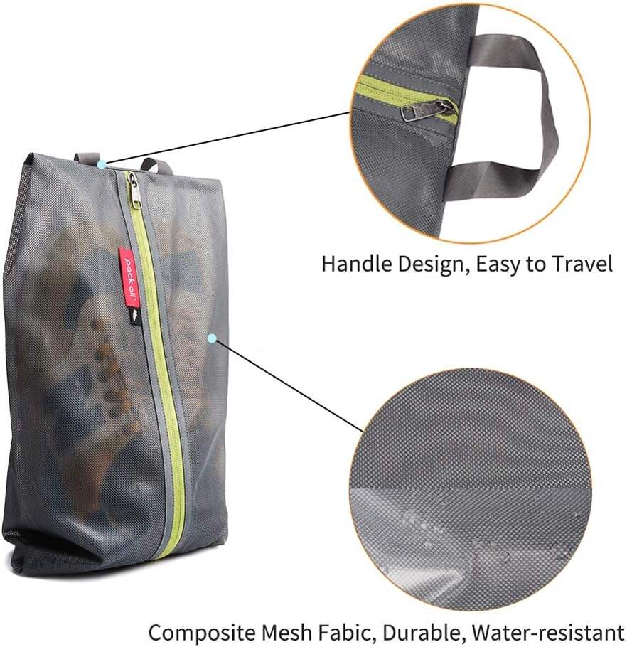 Custom Printed Logo Waterproof Travel Twill Shoe Dust Bag Gift Packaging Polyester TPU Premium Shoe Storage Solution supplier