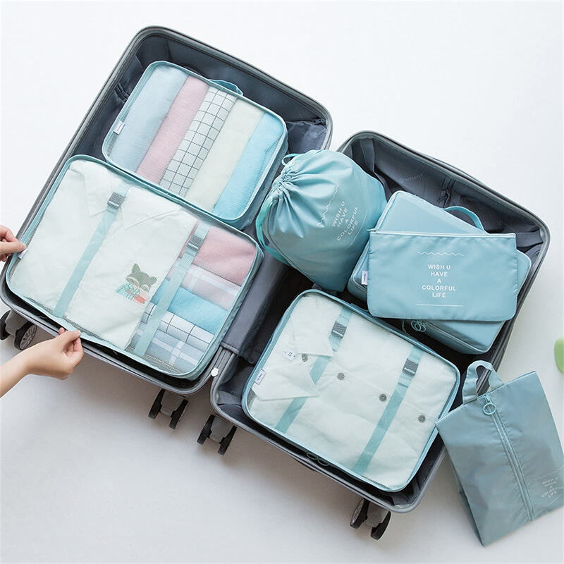 Custom Bags with logo Portable Durable Travel Set Sustainable Luggage Sorting Bag Clothes Organizer Shoe Dustproof Storage Bag factory