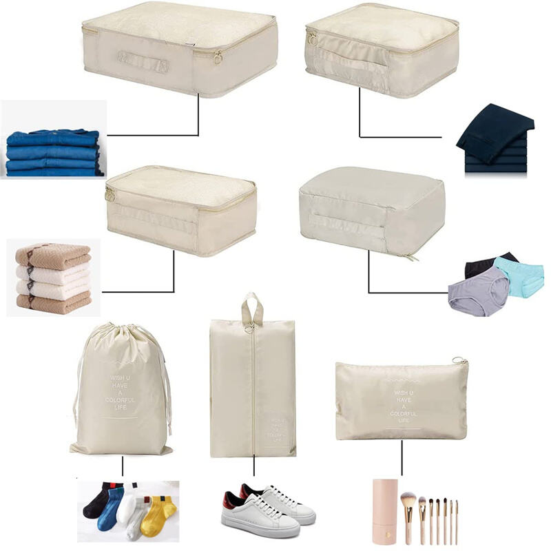 Custom Bags with logo Portable Durable Travel Set Sustainable Luggage Sorting Bag Clothes Organizer Shoe Dustproof Storage Bag factory