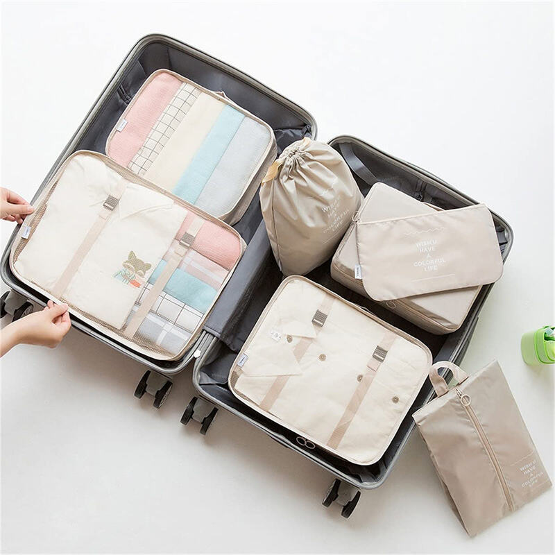 Custom Bags with logo Portable Durable Travel Set Sustainable Luggage Sorting Bag Clothes Organizer Shoe Dustproof Storage Bag manufacture