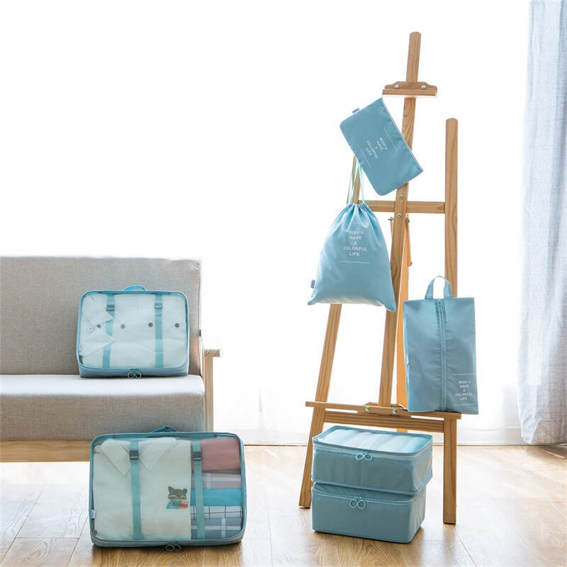 Custom Bags with logo Portable Durable Travel Set Sustainable Luggage Sorting Bag Clothes Organizer Shoe Dustproof Storage Bag supplier