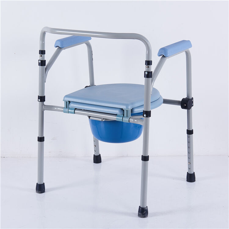 product wholesale portable height adjustable toilet folding commode chair for disabled-1