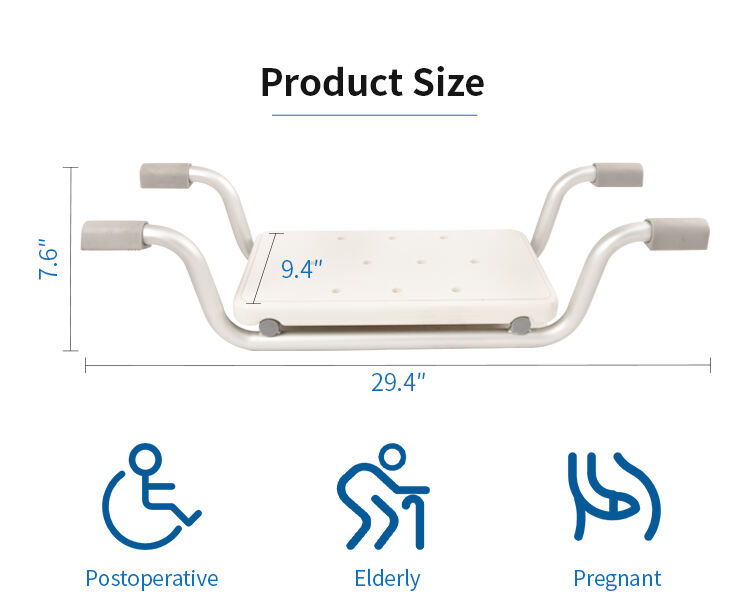 low leg bathtub shower stool aluminum frame kdb791c02-1
