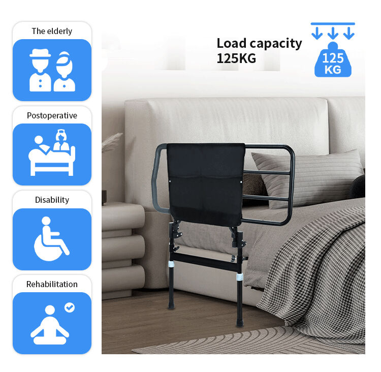 freestanding foldable bedside assist rail kdb504f-0
