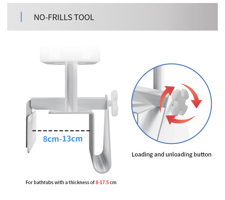 product height adjustable grab bars for bathtubs and shower safety rail for senior assistance bathtub rail-4