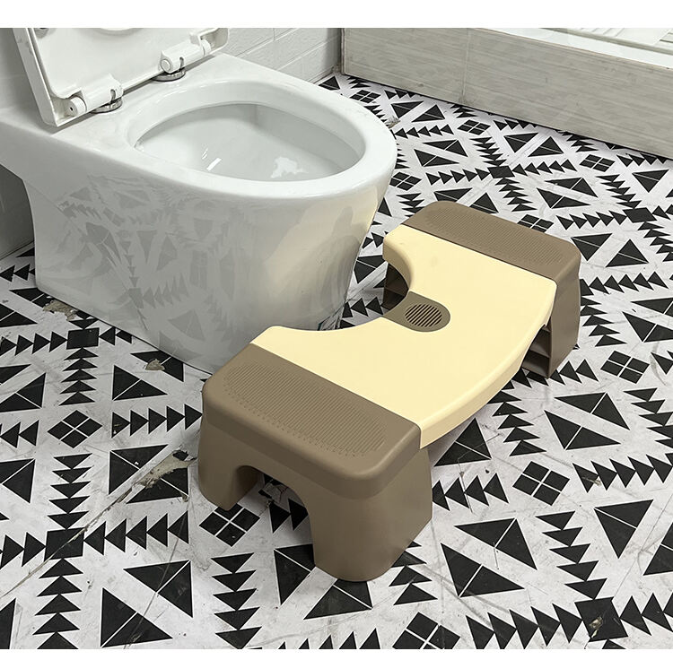 plastic toilet foot stool with curved design-2
