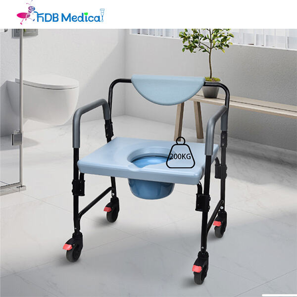 Enhancing independence with a commode wheelchair in the home