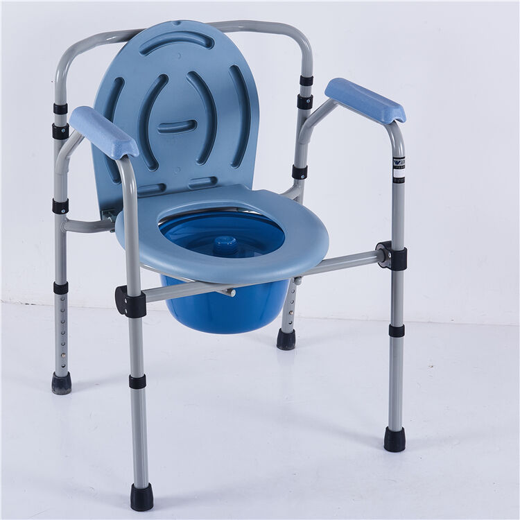 product wholesale portable height adjustable toilet folding commode chair for disabled-0