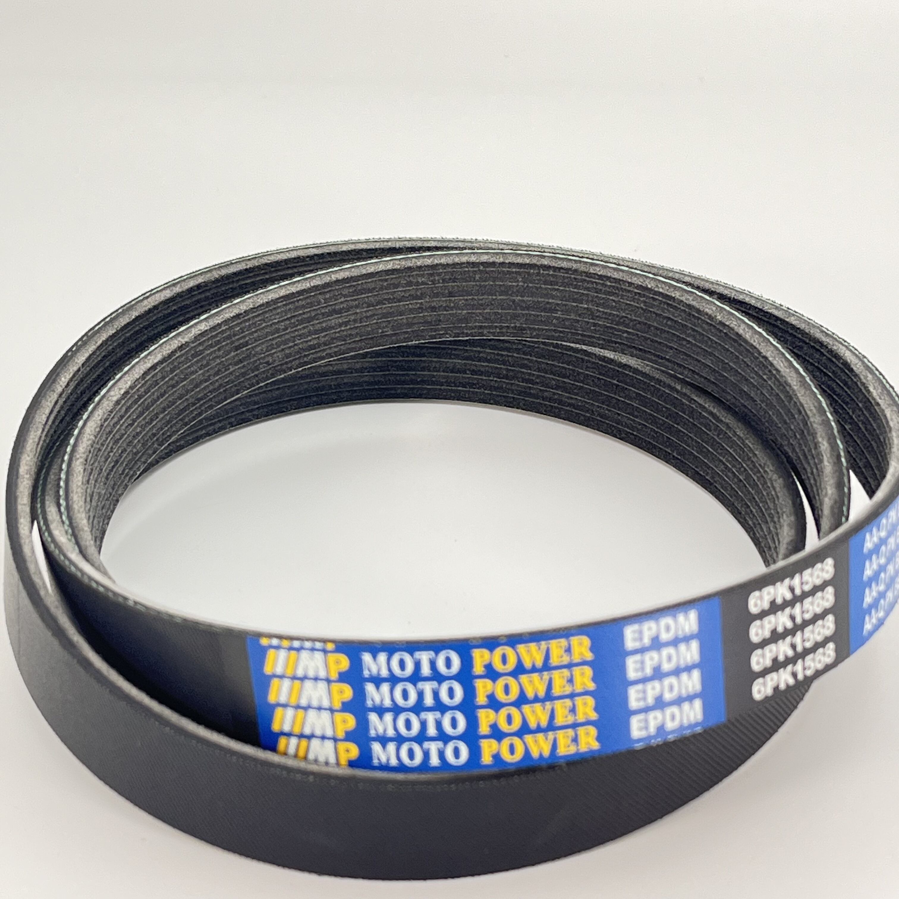 6PK1568 OEM 5L Car Timing Belt Big Size Industrial Rubber V Belt for Driving Custom Cutting Processing Service Natural Rubber factory