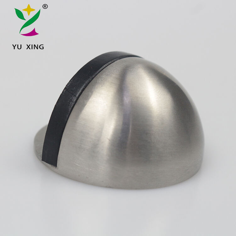YUXING Stainless Steel Door Stopper Rubber Door Stopper Shock Absorber for Glass Door factory