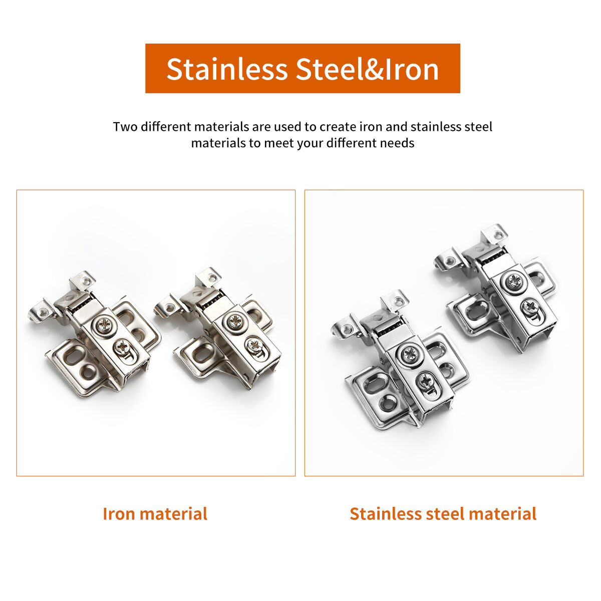 YUXING Modern Aluminum Frame 35mm Stainless Steel Short Arm Hydraulic Furniture Hinge Kitchen Door Cabinet Hinges supplier