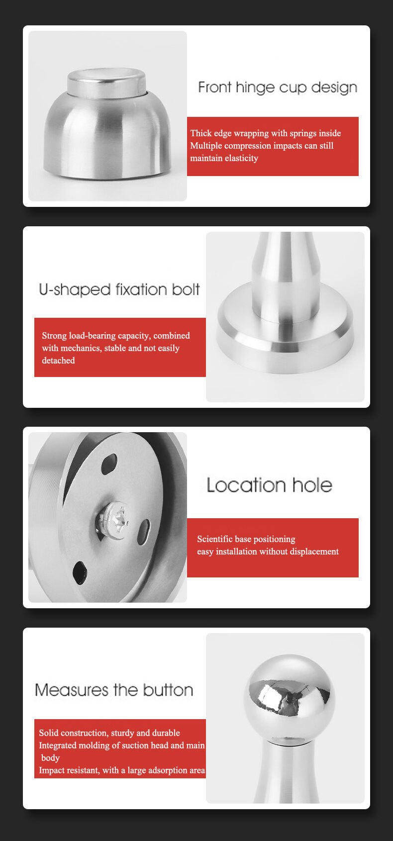 YUXING Magnetic Garage Door Lock Stop Door Stopper Stainless Steel Door Stopper manufacture
