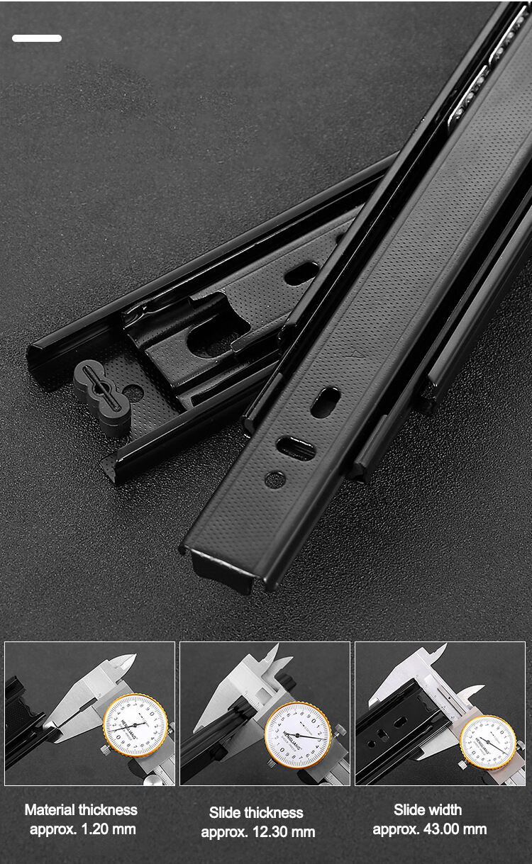 YUXING Ball Bearing Sliding Drawer Heavy Duty Soft Close Telescopic Channel Full Extension Drawer Slide for Kitchen supplier