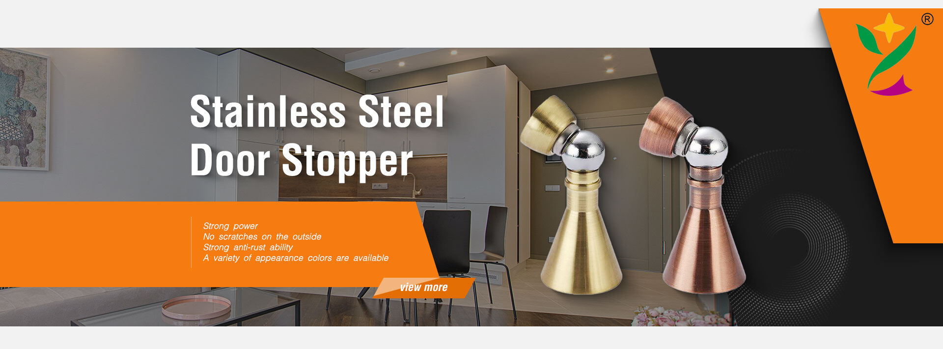 YUXING Magnetic Garage Door Lock Stop Door Stopper Stainless Steel Door Stopper manufacture