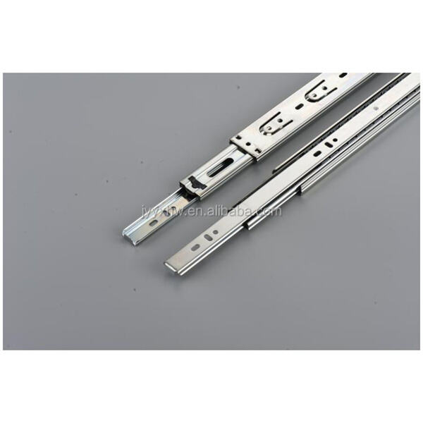 Enhance your furniture design with sleek and modern stainless drawer slides.