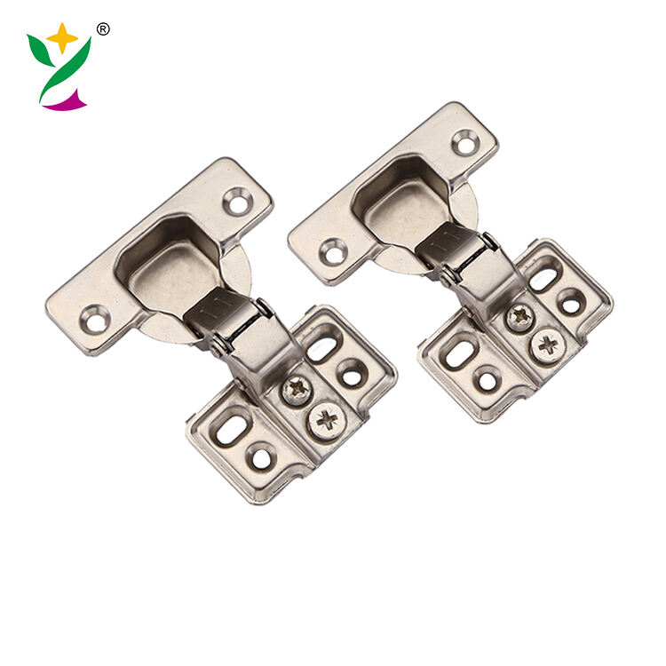 YUXING Soft Closing Kitchen Wardrobe Hinge 35mm American Normal Iron Hinge Short Arm Cabinet Hinges manufacture