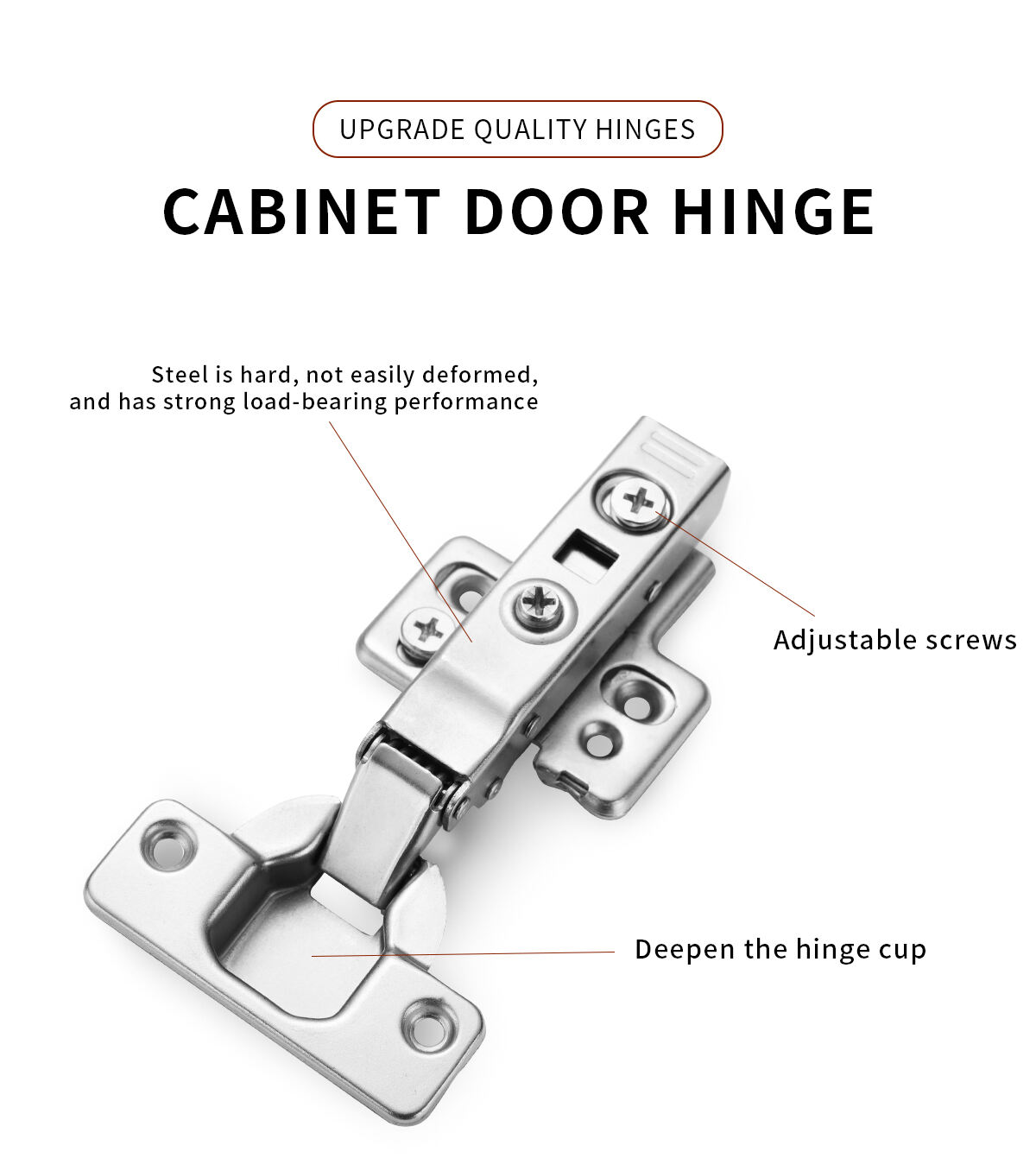 YUXING 3d Hydraulic Heavy Kitchen Adjustable Soft Close Clip on Door Cabinet Hinge Furniture Hinges manufacture