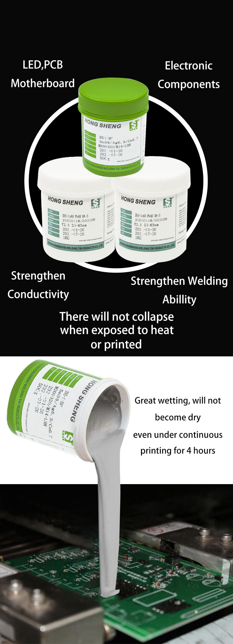 Tin Soldering Paste 500g Bottle supplier