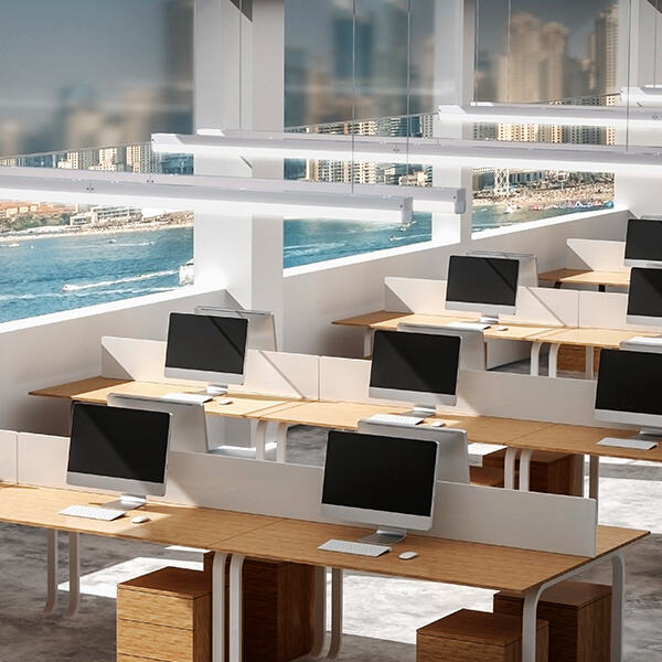 أنشئ جوًا دافئًا في مطعمك باستخدام مصابيح السقف الخطية المعاصرة LED