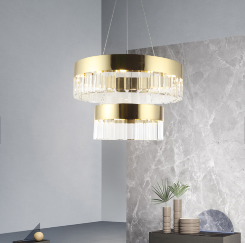 K9 crystal pendant lamp crystal chandelier hanging light for hotel ETL86093 supplier