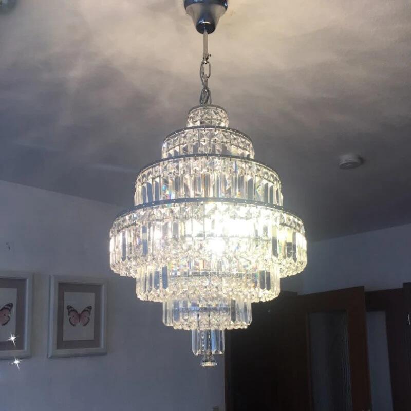 hotel home decor K9 crystal chandelier lighting modern ETL86139