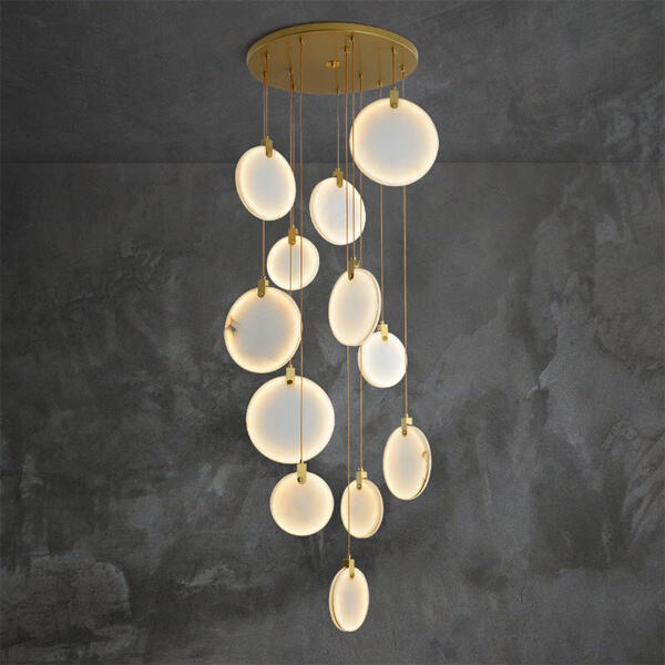 Using a Chandelier on Stairs
