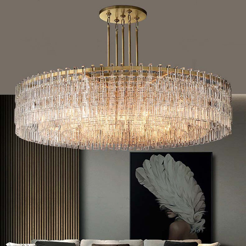 Creative Simple Hotel Lobby Crystal Chandelier Living Room Restaurant LED Chandelier Light supplier