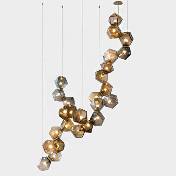 The chandelier staircase centerpiece.