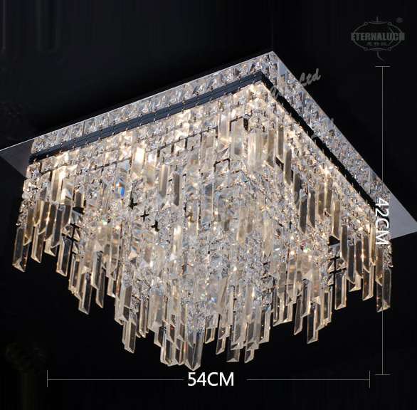 Modern round crystal ceiling lamps for bedroom ETL60449 manufacture