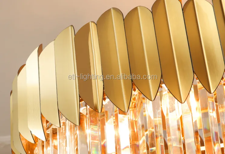 Long Spiral Crystal Drop Pendant Lighting Chandelier Hotel Crystal Stair Gold Chandelier Light supplier