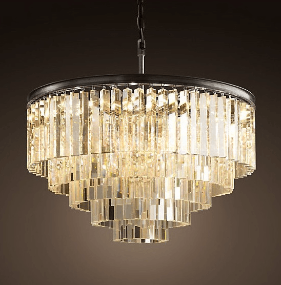 hotel home decor K9 crystal chandelier lighting modern ETL86139 details