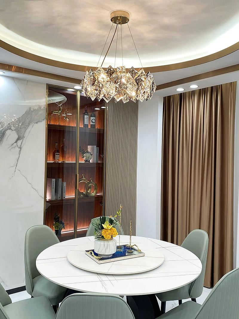 Metal Chandeliers Hanging Lighting Home Decor Crystal Chandeliers For Weddings manufacture