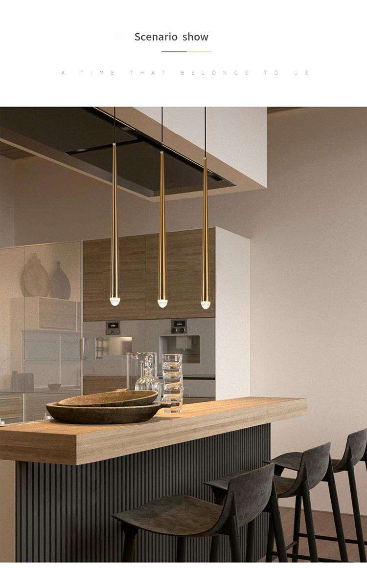 New Arrival Brass Color Kitchen Island Lights Kitchen Lighting Pendant Hanging Lights factory