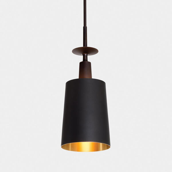 Make a statement with unique hanging bedside lamps.