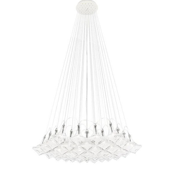 Add a touch of elegance to your living room with a stylish chandelier