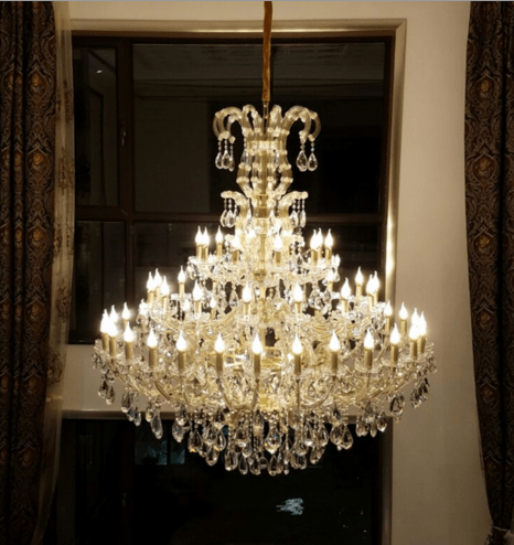 hotel home decor K9 crystal chandelier lighting modern ETL86139 details