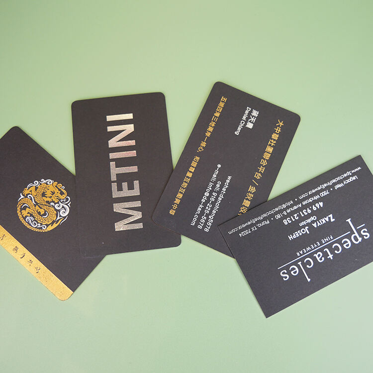 product custom quality luxury gold foiled logo business card advertising postcard company promotion thank you card for small business-8