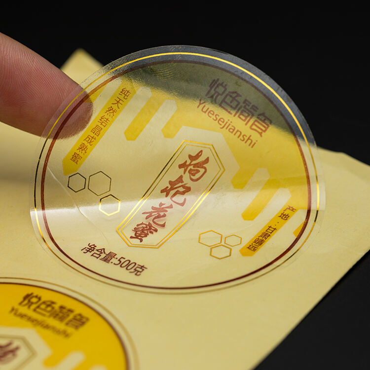 product custom waterproof transparent gold foil stamping vinyl label stickers printing design logo clear adhesive pvc stickers sheet-10